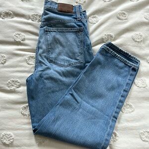 Madewell Straight Leg Jeans in Medium Blue Wash